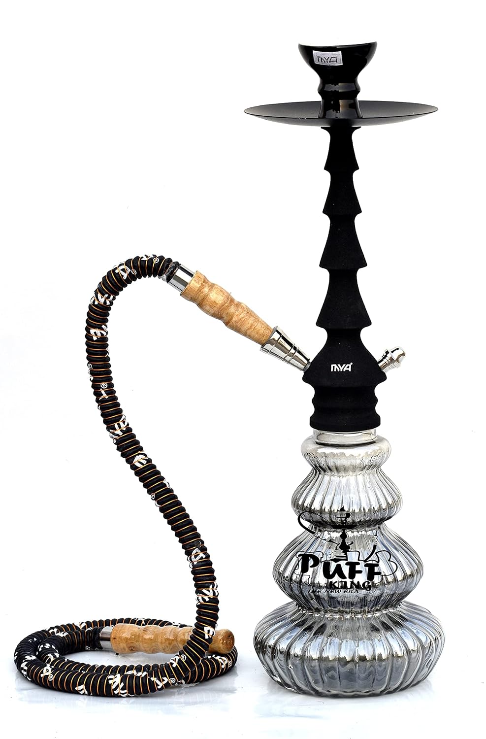 Puff King Hookah Pot Set for Flavour Hukka Big Size Glass Base (49 cm