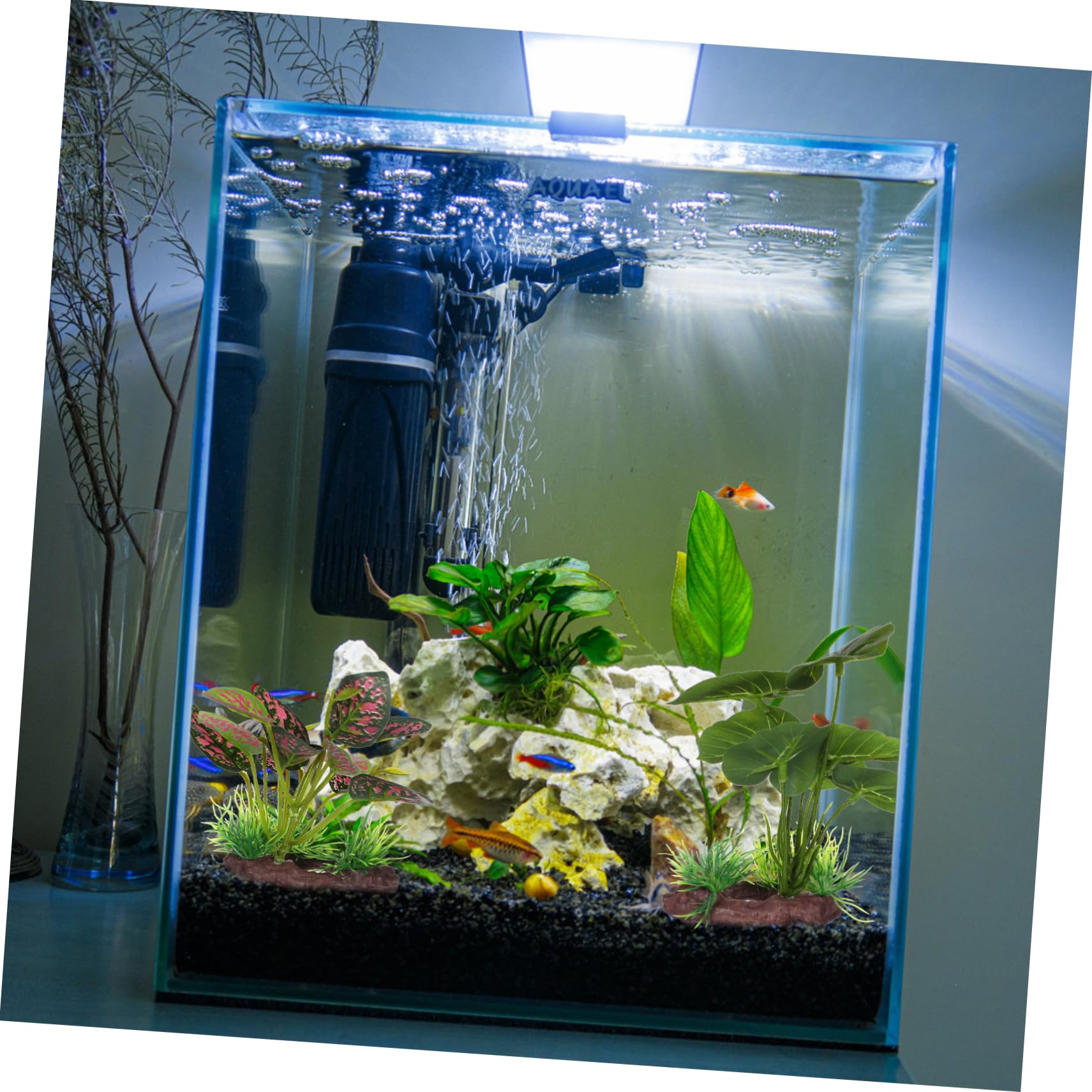 6stücke Künstliche Aquarium Pflanzen Hochwertige Dekoration Für Aquarien Realistische Wasserpflanzen Für Harmonisches Unterwasser-ökosystem Pflegeleicht Und Langlebig