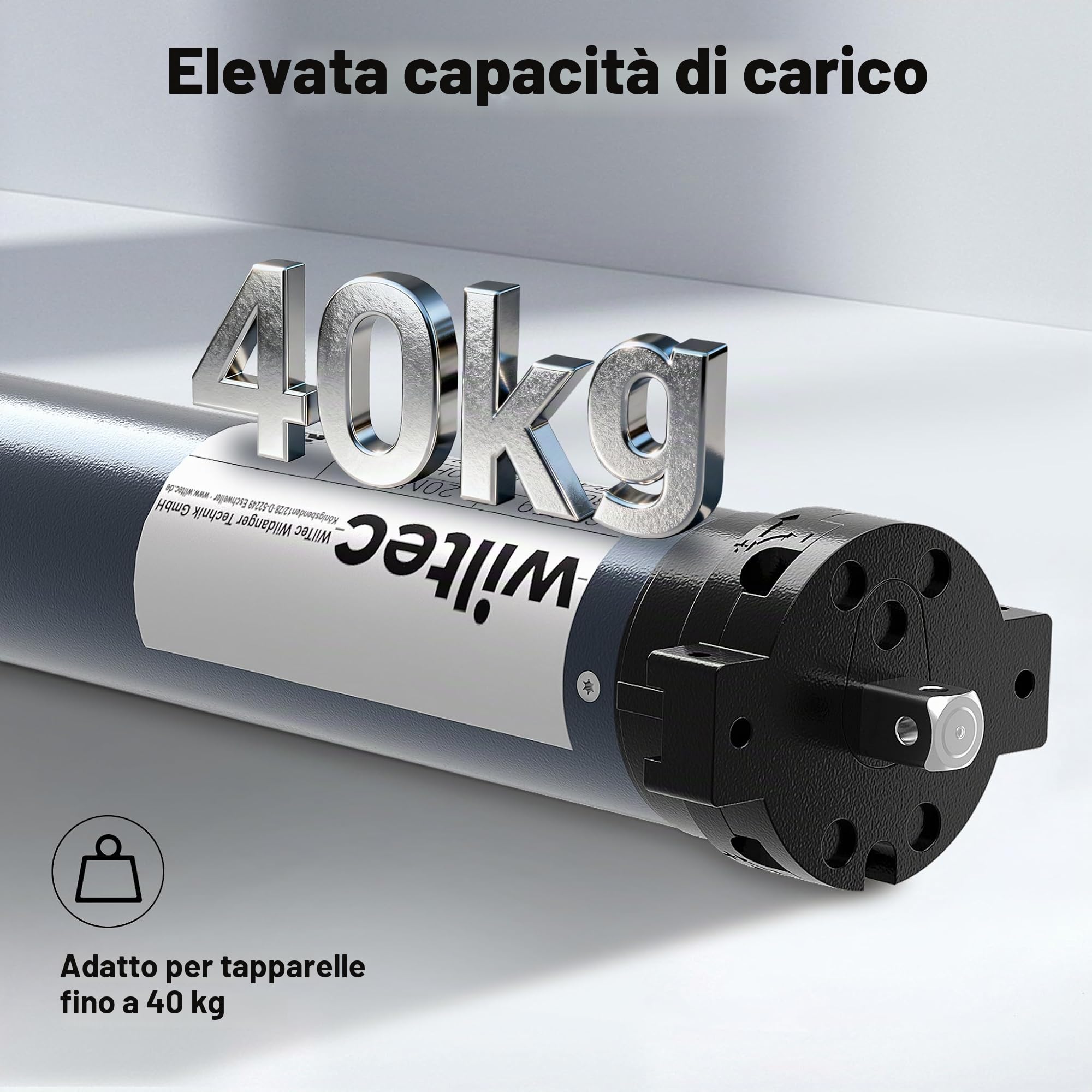 Motore per tapparelle da 156watt 20Nm con finecorsa IP44 Automazione avvolgibili