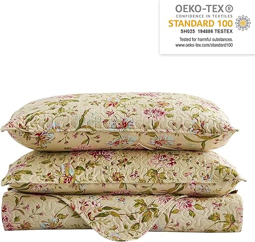 Miniatura 6 de JML Juego de edredón tamaño King - Microfibra cepillada - Juego de 3 piezas, suave y transpirable, ligero, ropa de cama estampada con fundas de