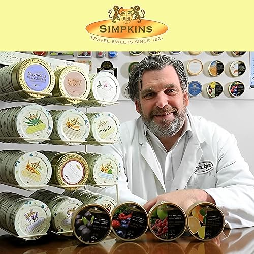 Miniatura 8 de Simpkins Warming Ginger Hard Candy – Caramelo antiguo en latas de viaje británicas – Todos los caramelos de jengibre naturales mezclados con el