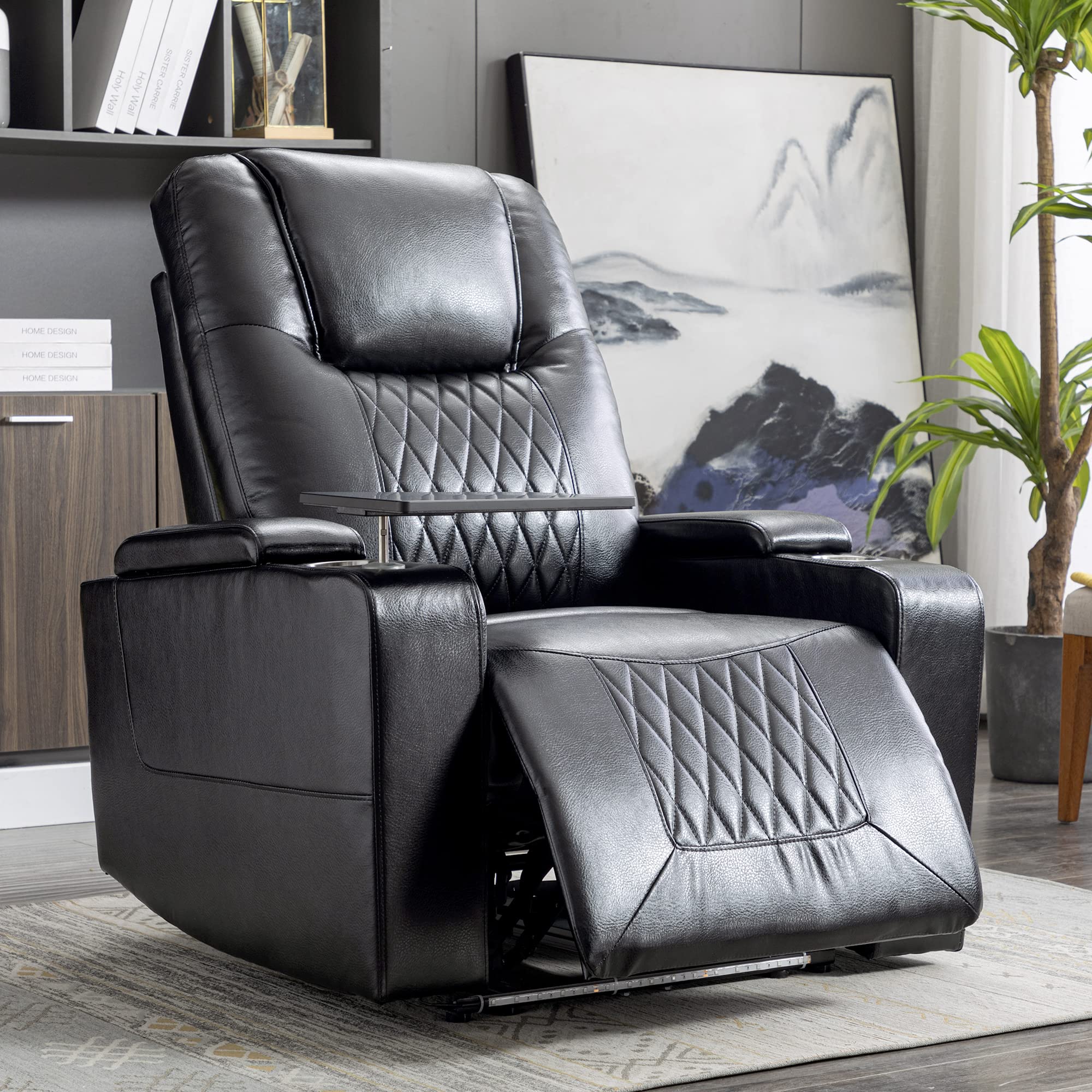 Buy BAGLE Electric Recliner Chair with USB Charge Port, 360 Swivel Tray