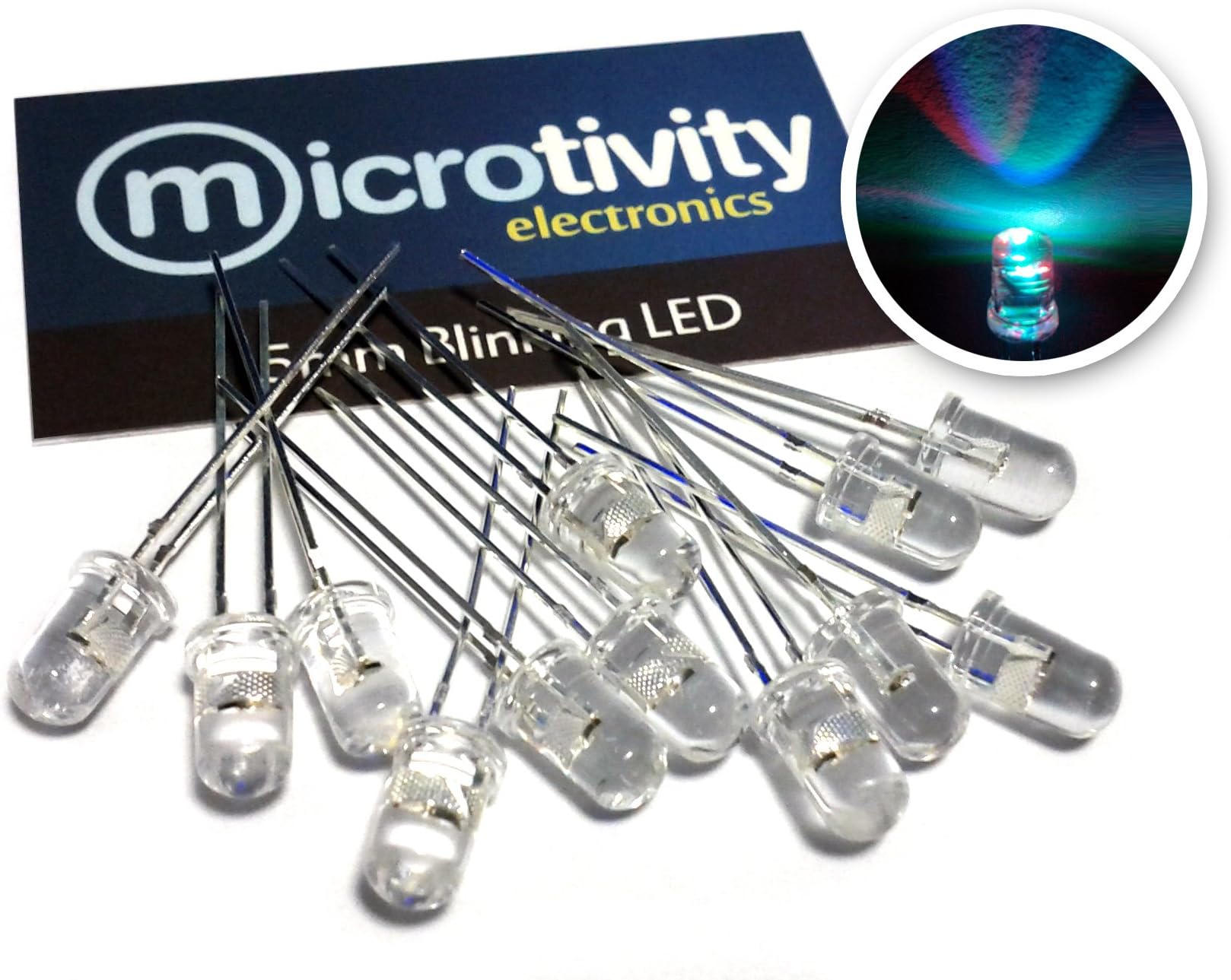 IL604 5mm RGB Slow-Rotating LED w/Resistors (Pack of 30)