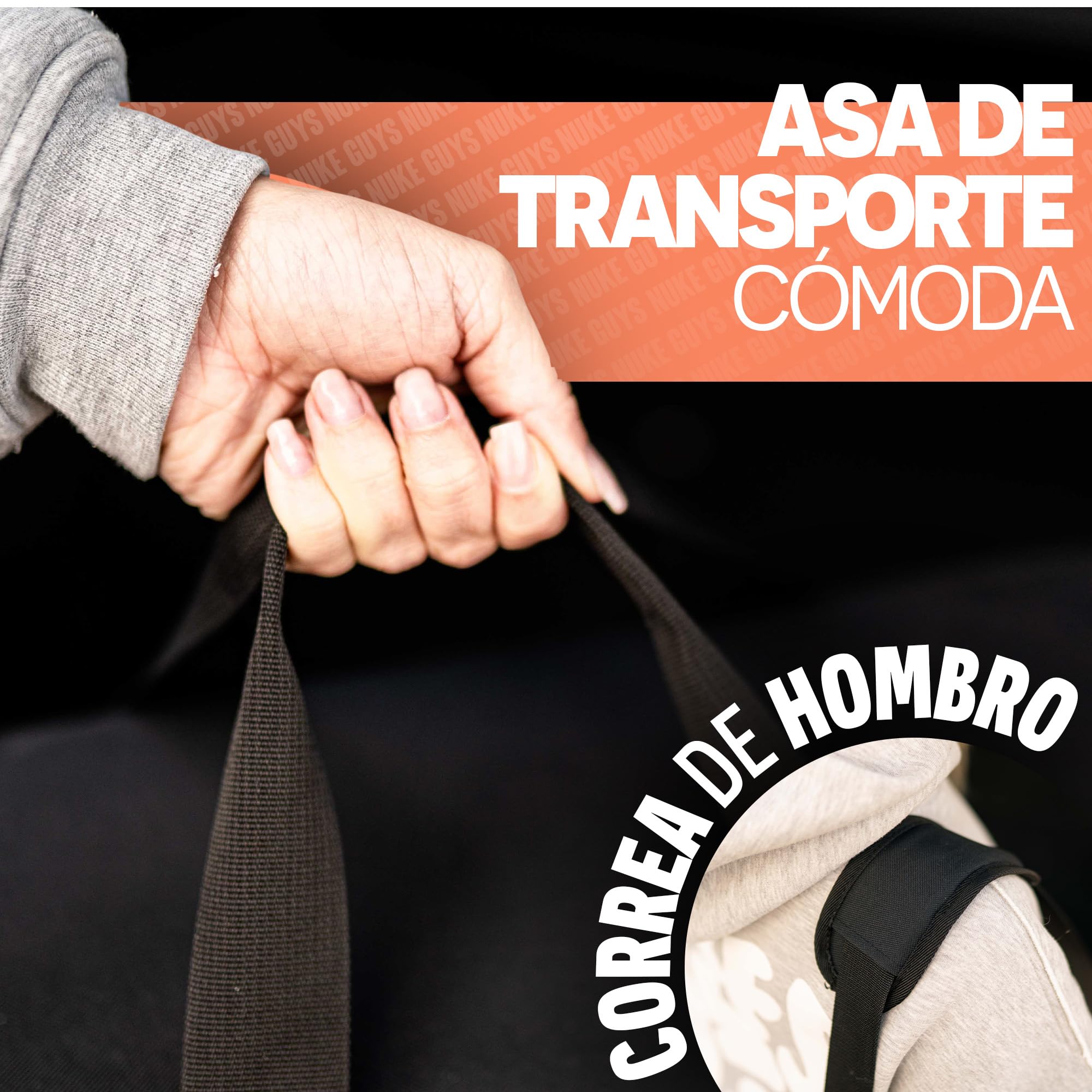 Nuke Guys Bolsa de detalles pequeña | Práctica para el maletero con velcro | Organizador para productos de cuidado del coche