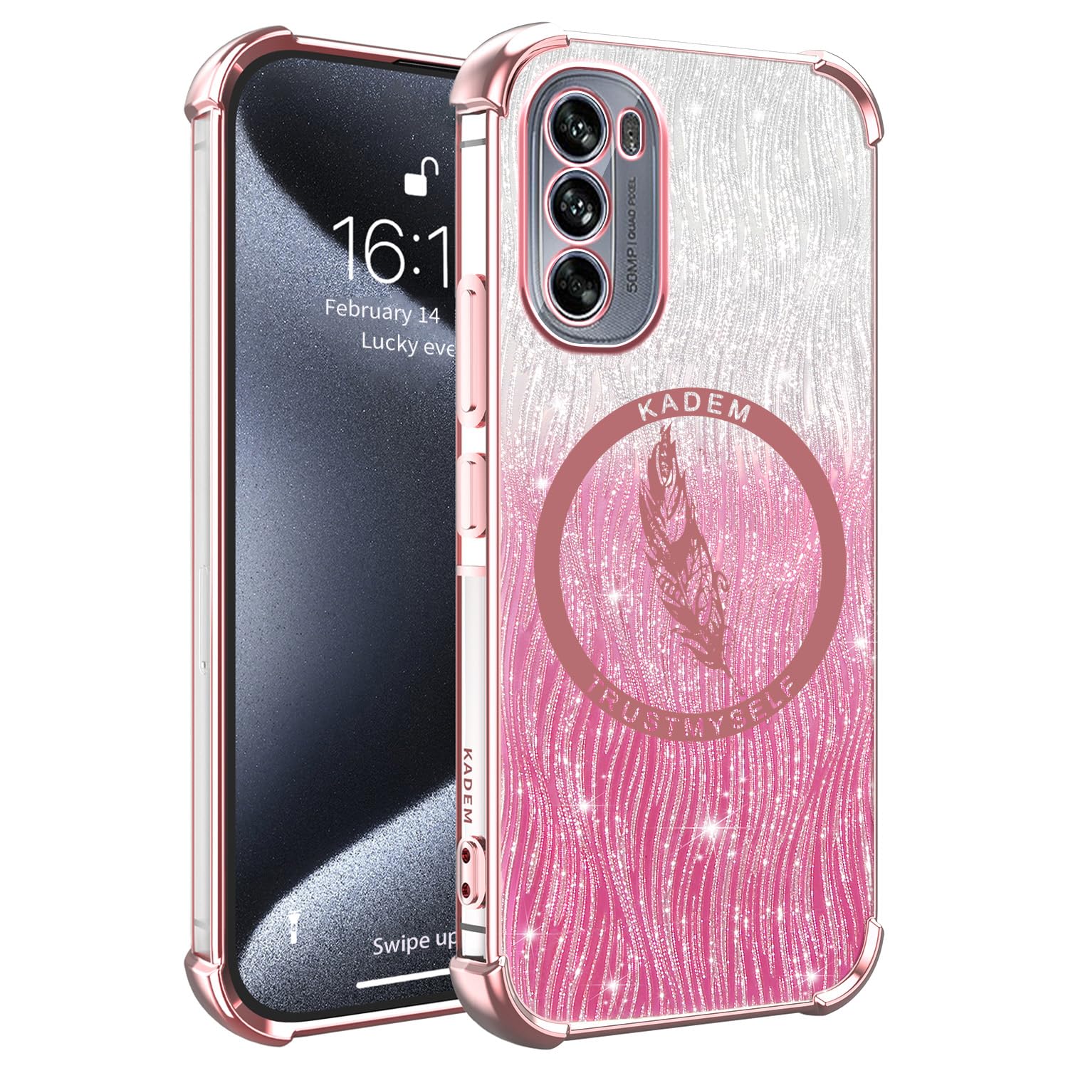 XINNI Cover per Motorola Moto G62 5G, Protezione Schermo Integrata 360 Gradi Antiurto Custodia, Rugged Doppia Faccia Bumper Trasparente Full Guscio Fronte Retro Case, Cristallo