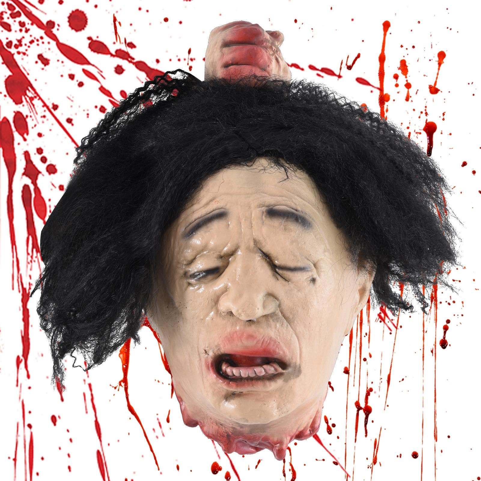 Tête factice d'Halloween sanglante pour transformer votre maison hantée et terrifier vos invités