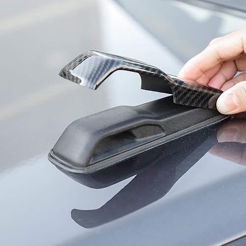 Miniatura 3 de CheroCar JL - Adhesivos decorativos para cubierta de bisagra de capó del motor, accesorios exteriores Rec para Jeep Wrangler JL 2018-2021 y Jeep