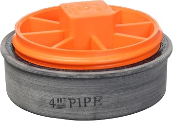 IPS 86400 4-Inch T-Cone Cleanout Test Plug, 1-Pack