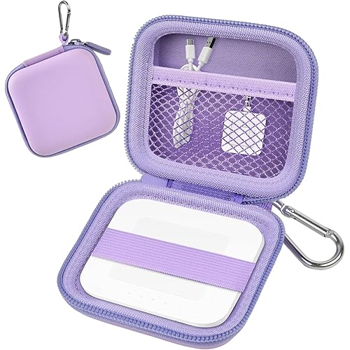 Square A-SKU-0485 Contactless and Chip Card Reader Case - Hard Carrying Bag Holder with USB Charge Cable for EMV Chip Cards/Apple Pay/Android Pay - Purple