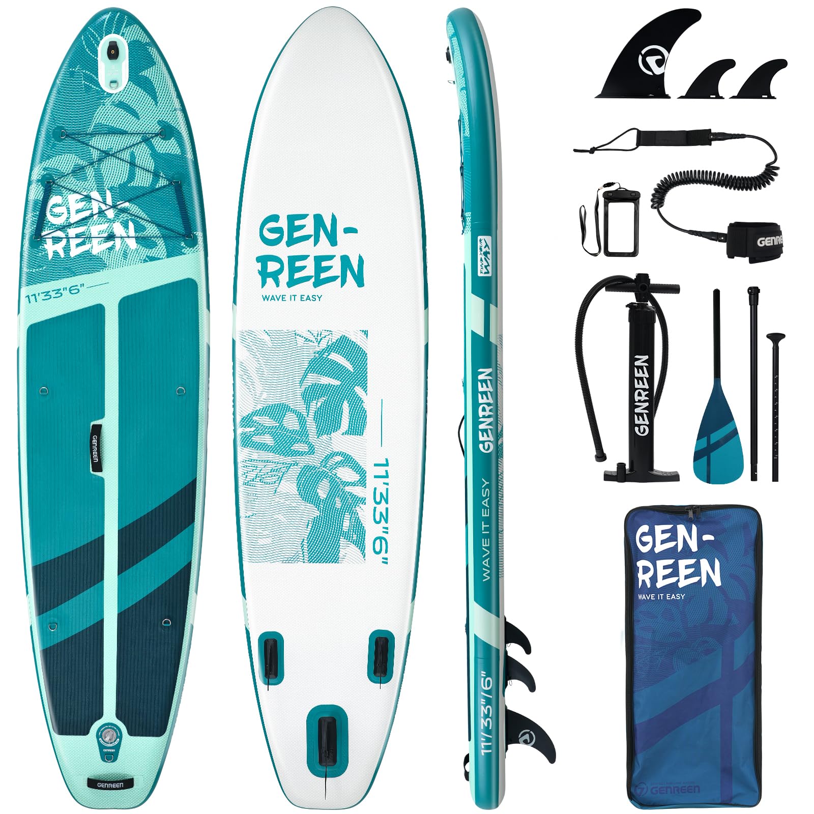 Amazon | GENREEN スタンドアップパドルボード パドルボード sup