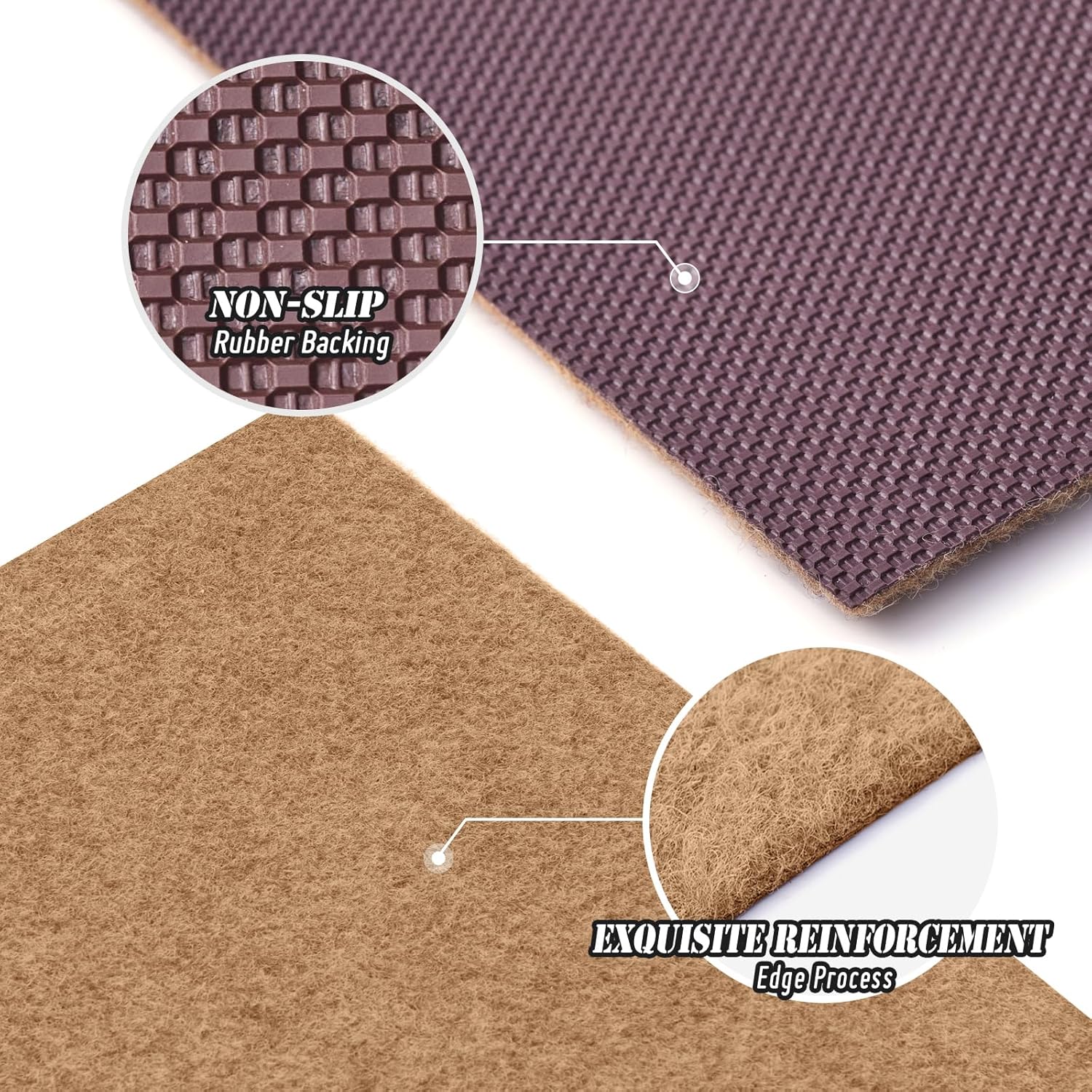 ANTPOP 2FT x 6FT Non Slip Runner Rug - Waterproof Washable Outdoor Runner Rug for Hallway, Patio, Laundry Room, Custom Length Carpet Runner for RV, Entryway, Garage, Patio, Indoor Outdoor