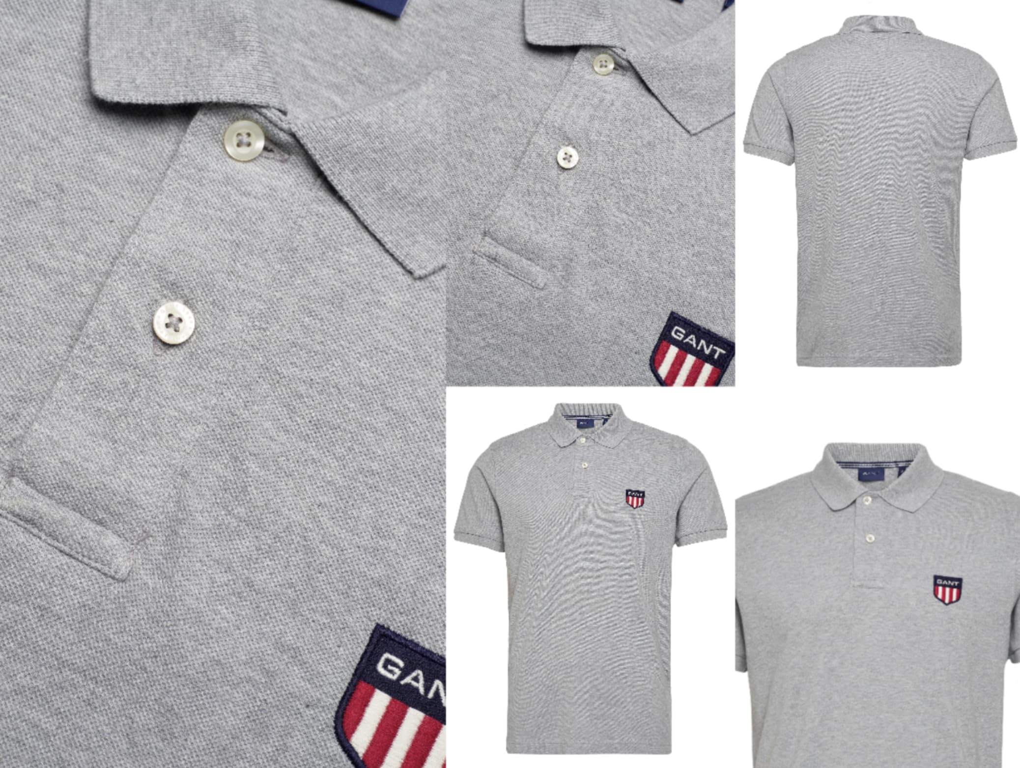 GANT Polo Shirt Polohemd Pique Retro Shield Logo Hemd T-shirt Poloshirt