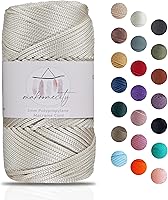 Vista 52 de Makromecity, Cordón de macramé de poliéster de 0.079 in x 125 yardas (375 pies) de 0.079 pulgadas, cuerda de polipropileno para macramé, para colgar