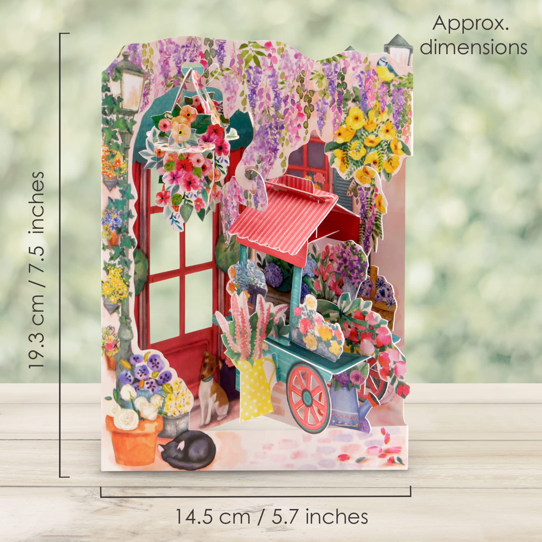 SANTORO Swing Card, Carte De Vœux Pop-Up 3D - Amour - Cadeau D'anniversaire Pour Elle, Maman, Fille, épouse, Petite Amie | Carte De Remerciement | Carte De Saint-Valentin