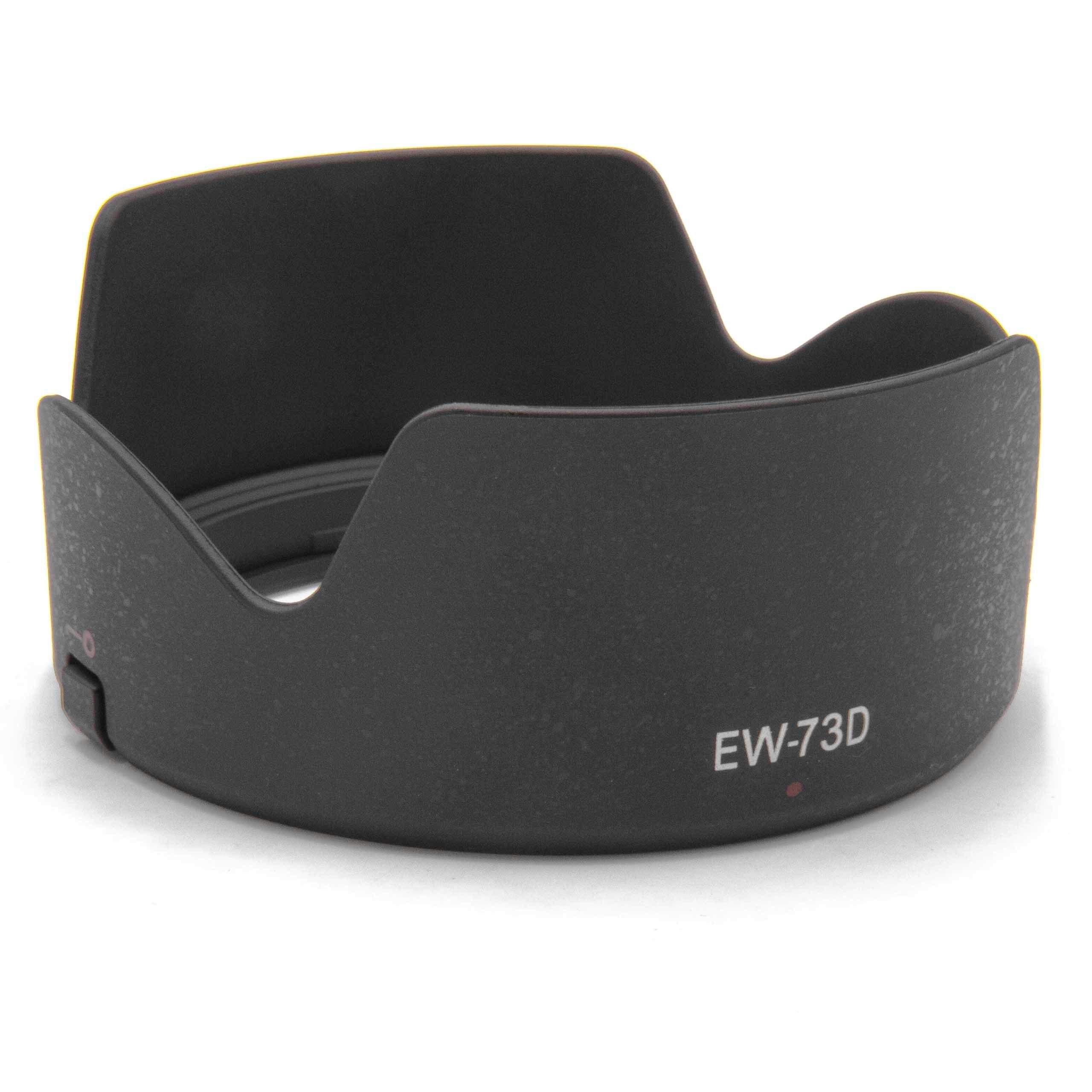Vhbw Black Lens Hood Replacement For Canon Ew-73D For 67Mm Lens Plastic, Tulip-Shaped, 9.1 Cm