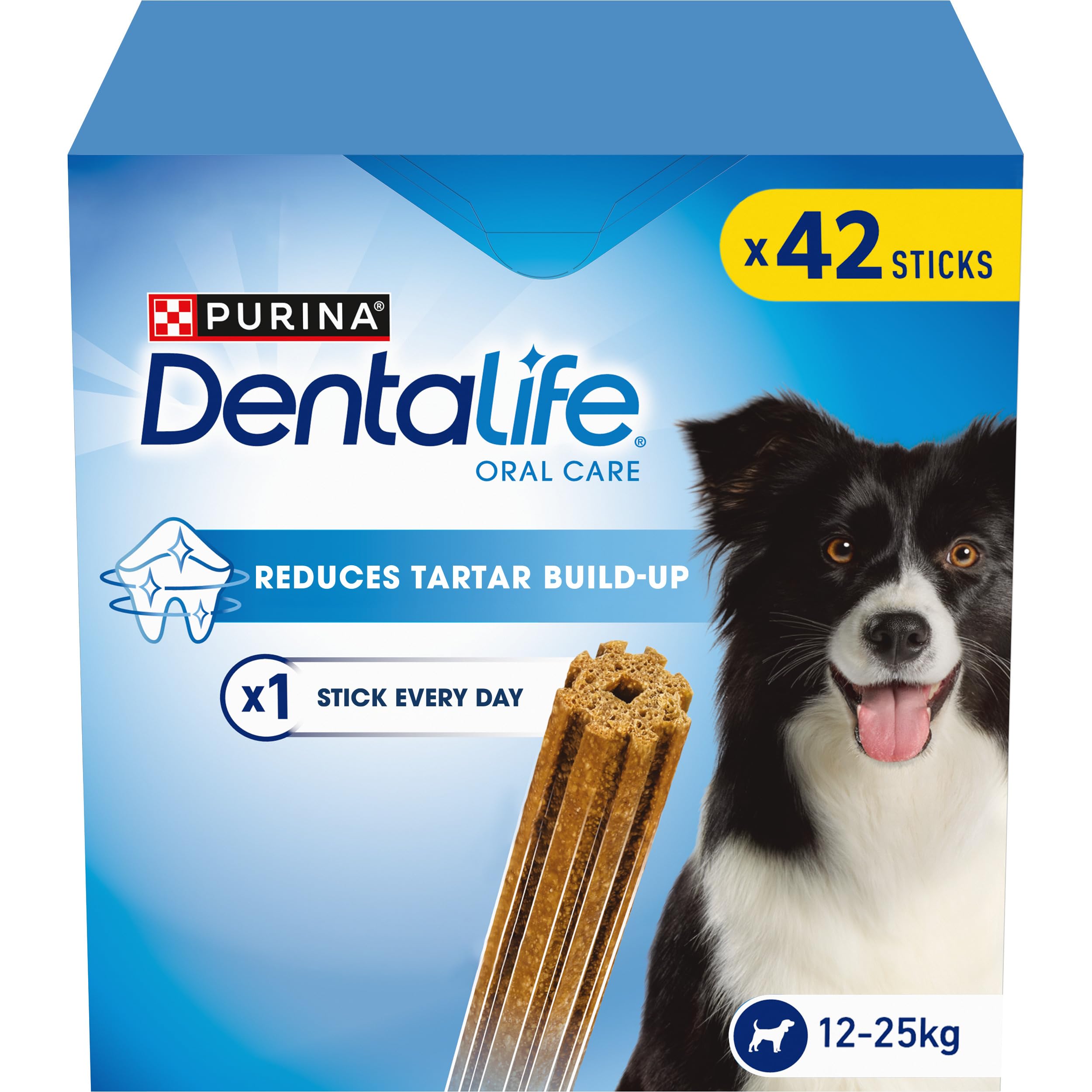 Medium Dental Chicken Dog Chews 42 Sticks (Pack of 2)
