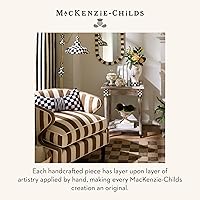 Vista 46 de MACKENZIE-CHILDS Enamel Switch Plate, Light-Switch Cover, Single Rocker, Black-and-White Courtly Check