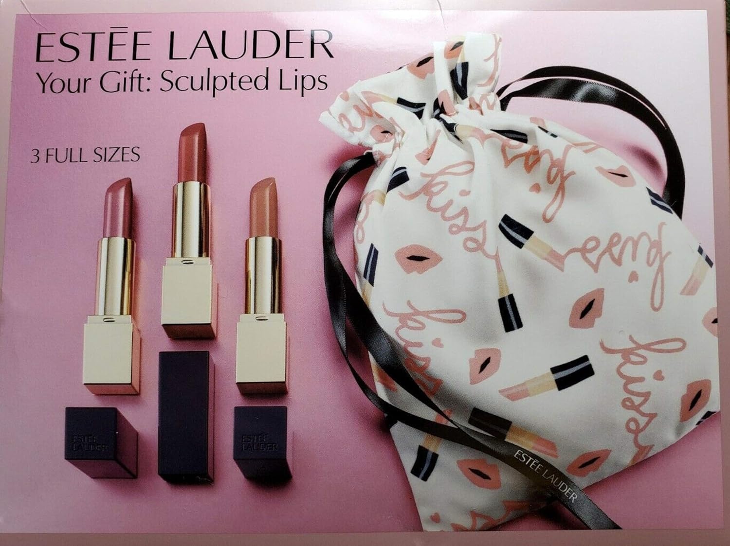 Buy Estee Lauder for Sculpted Lips Trio Lipsticks Gift Set 3 Full Sizes 410 Dynamic, 110