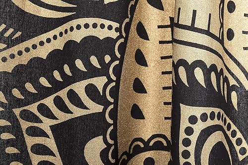 Miniatura 5 de Cortinas de ventana de mandala hippie indio, gitano, bohemio, sol, luna, hermosas cortinas para dormitorio, sala de estar, balcón, cenefa,