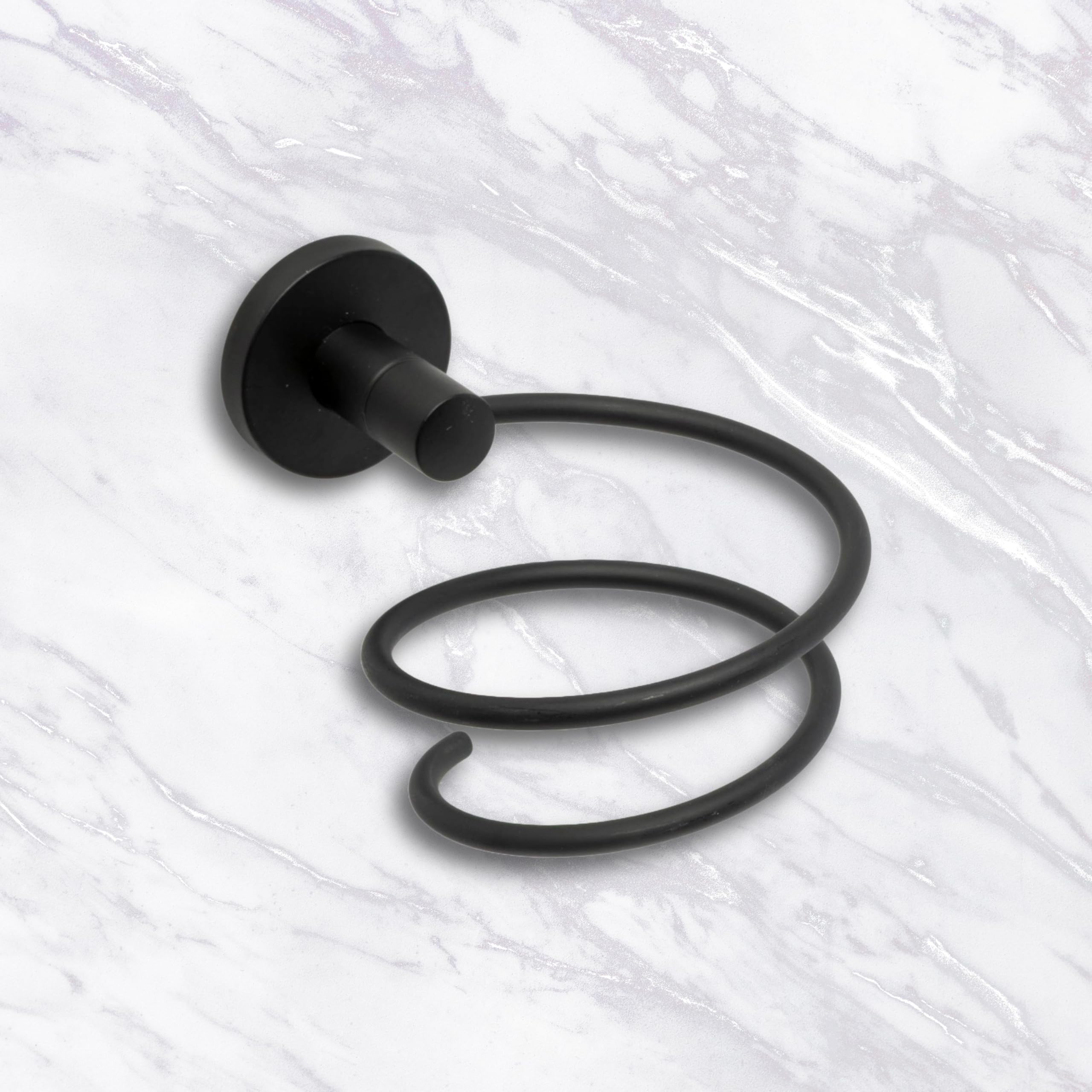 IPEA Porta Asciugacapelli Autodesivo da Parete - NON NECESSITA FORATURA - Design Moderno - Elegante Porta Phon Adesivo da Muro per Phon da Incollare in Bagno e Casa - Supporto