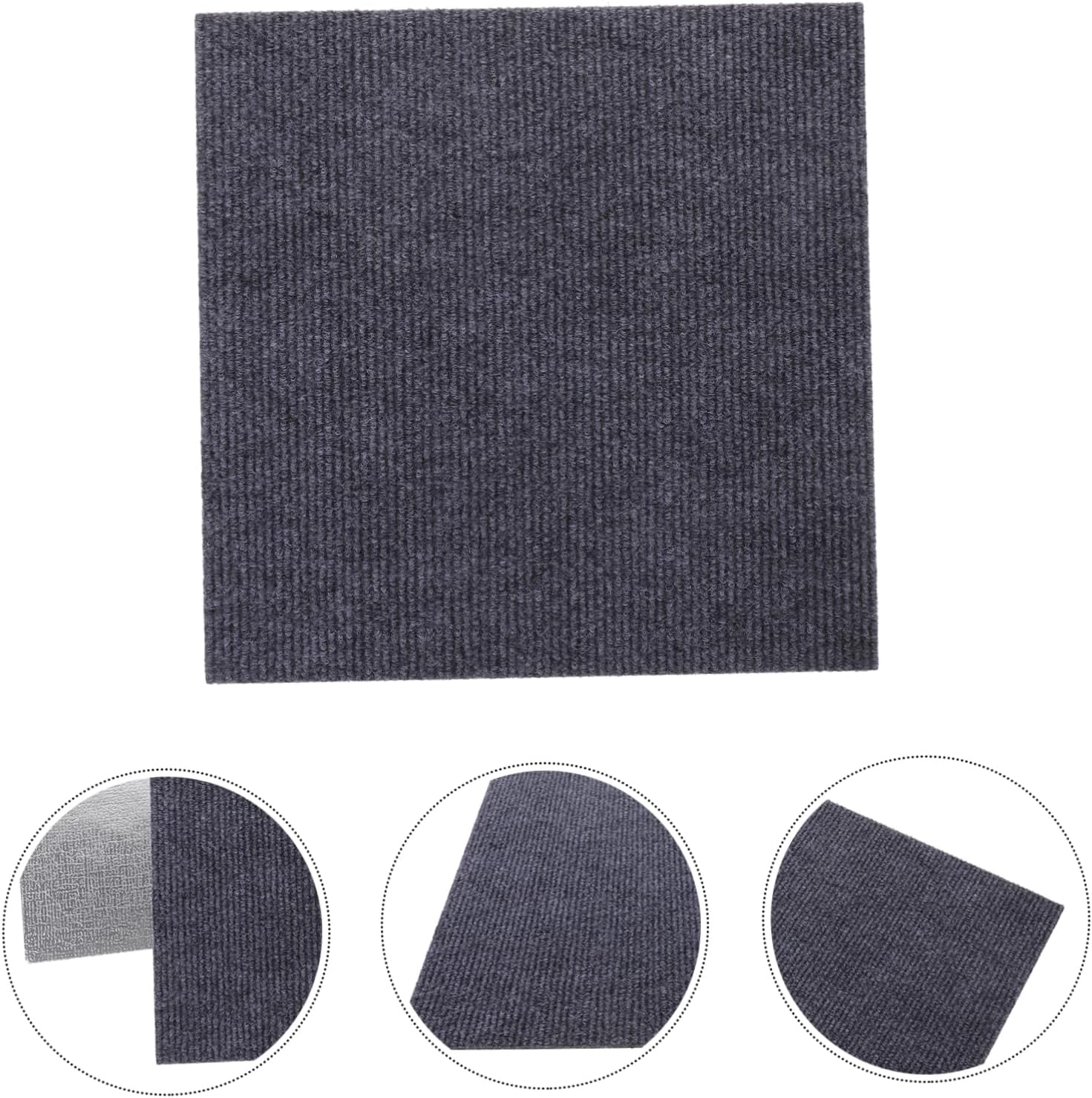10pcs Peel and Stick Floor Tiles Self-Adhesive Flooring Mats Removable Carpet Tiles for Easy Installation