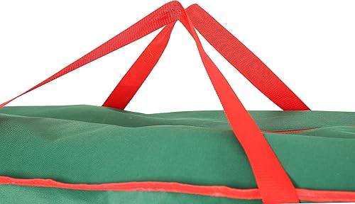 Miniatura 10 de Sattiyrch Bolsa de almacenamiento para árbol de Navidad, se adapta a árboles artificiales de hasta 9 pies de alto, lona 600D resistente con elegante