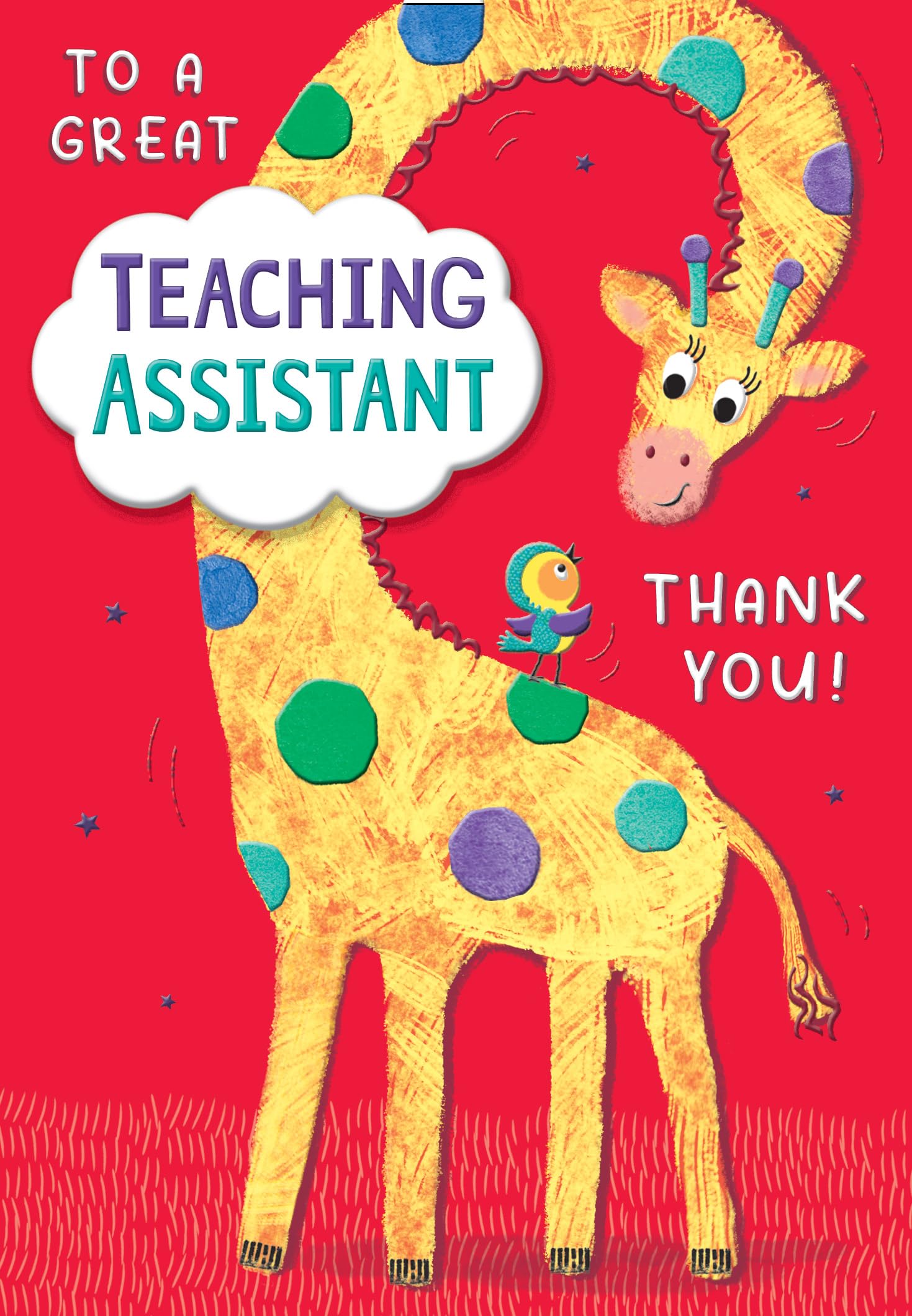 Piccadilly Greetings Great Teaching Assistant Thank You Teacher Card - 7 x 5 inches