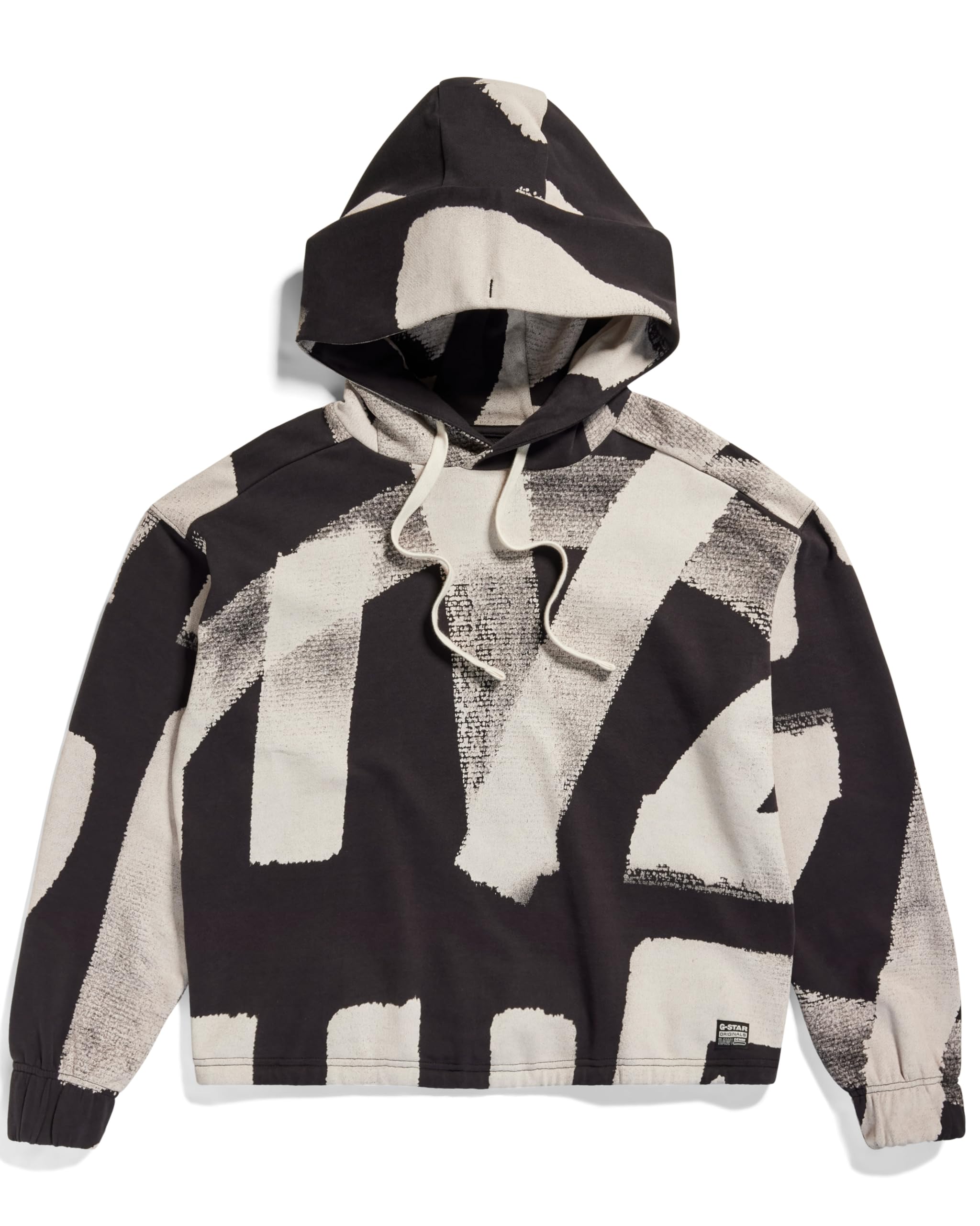 G-Star Sweat À Capuche Calligraphy Allover Loose Shirt Femme