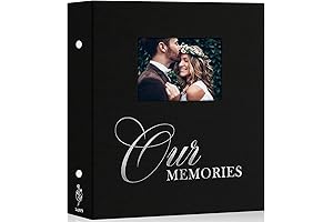 OURMEMORIES Photo Albums 4x6 – Large Capacity Linen Photo Album – Holds 600 Photos
