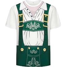 Oktoberfest Bavarian Shirt Men,Lederhosen T-Shirt,Unisex Novelty Plaid T-Shirts,Summer Shirts
