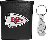 Vista 1 de Siskiyou Sports NFL unisex Tri-fold Wallet & Steel Key Chain