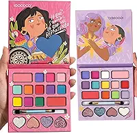 Maquiagem Make Infantil Colorida Cores Vibrantes, brilhante Com Boa Fixação, Completa Paleta 17 Cores Sombras Blush Glitter