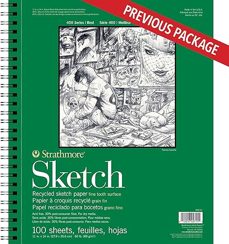 Miniatura 2 de Strathmore Series - Bloc reciclado para bocetos encuadernado con espiral de alambre