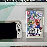 Vista 2 de MALKO Paquete de 10 protectores de videojuegos compatibles con: funda de juego Nintendo Switch y Steelbook Funda de plástico transparente