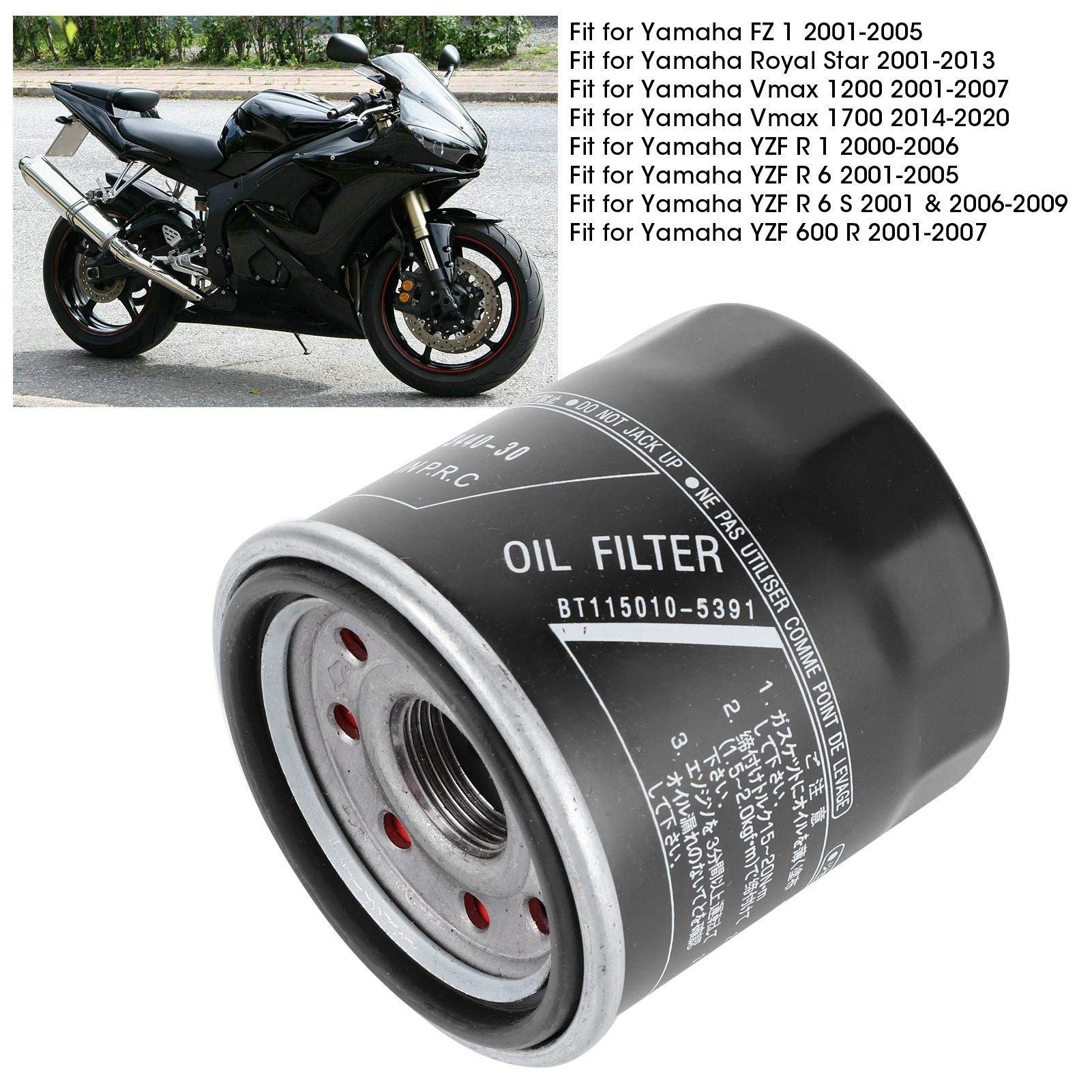 Filtro de aceite de motor profesional Gorgeri 5GH ‑ 13440‑30 apto para FZ1/Royal Star/V ‑ Max 1200 1700/YZF//oil filter 5gh-13440-30