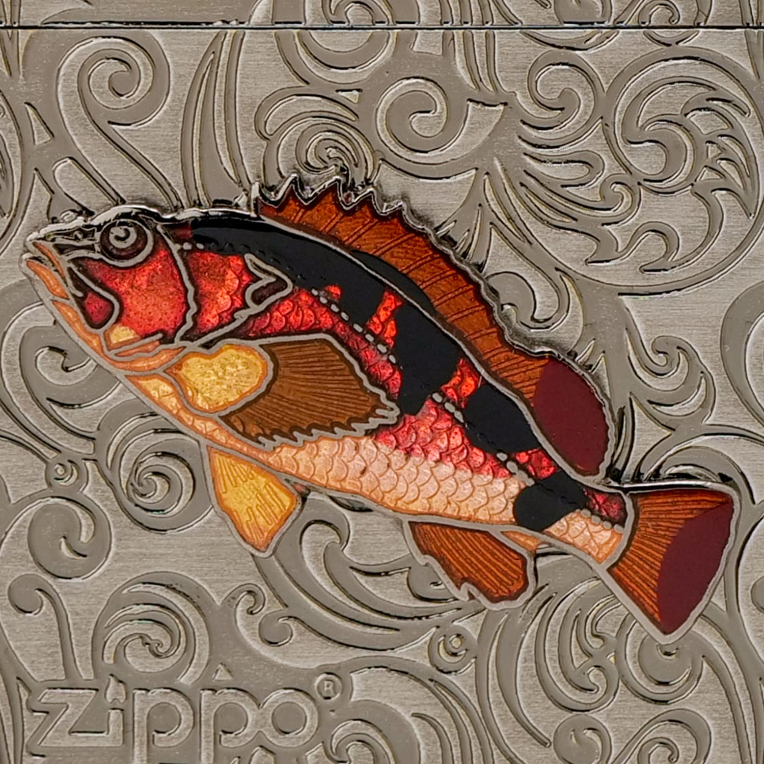 Amazon | ZIPPO(ジッポ) ライター 魚 ヴィンテージフィッシュ 本七宝 