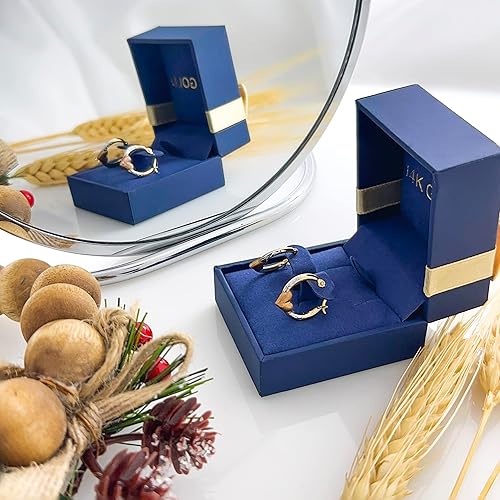 Miniatura 6 de Real 14k Heart Hoop EarringsSolid Yellow Gold Jewelry for Women and Girls  Round Shiny Hoops EarringThe mother's Day Gifts ((Tricolor Heart