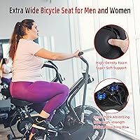 Vista 4 de Asiento de bicicleta de gran tamaño para bicicleta Peloton y bicicleta +, repuesto de sillín de bicicleta ancho compatible con bicicletas