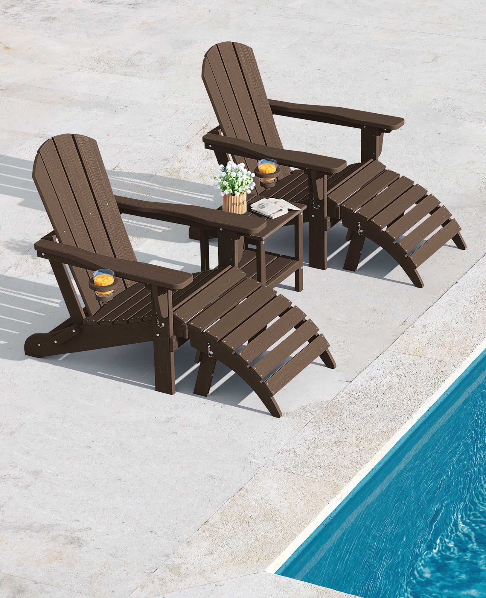 Ottoman Muskoka Chair Set Adirondack Chairs Set Of With Table