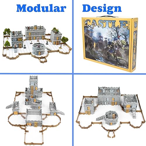 Miniatura 7 de Juego de castillo Baron Keep – Mini Dungeon Castle Cavern DND Terrain para juegos de rol de mesa, mazmorras y dragones, Pathfinder, juegos de guerra