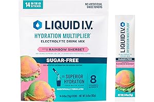 Liquid I.V. 8-Count Rainbow Sherbet Hydration Multiplier Powder Packets