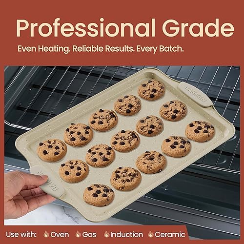 Miniatura 3 de Juego de utensilios de cocina de acero al carbono de lujo de 8 piezas, revestimiento de mármol blanco antiadherente, asas de silicona, sartenes para