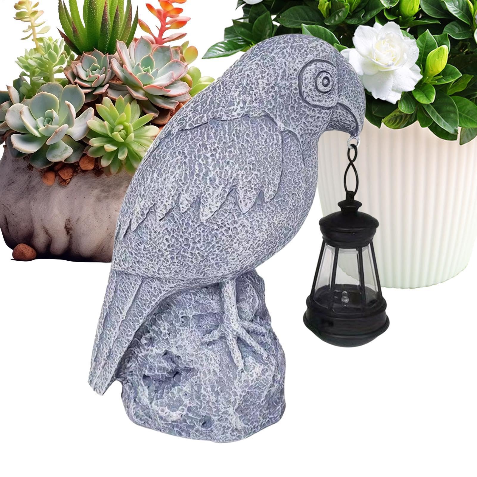 Éclairage paysager solaire perroquet pour illuminer un jardin trop sombre
