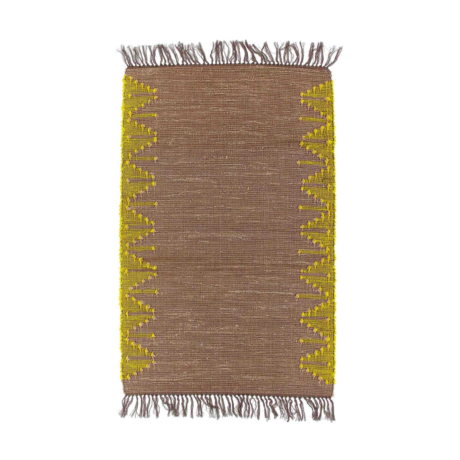 Tapis fait main multicolore pour petit espace et salon