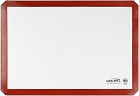 New Star Foodservice 36657 Silicone Baking Mat Non-Stick Liner, 14x20 Inch Commercial Grade Two-Thirds Sheet Pan Size