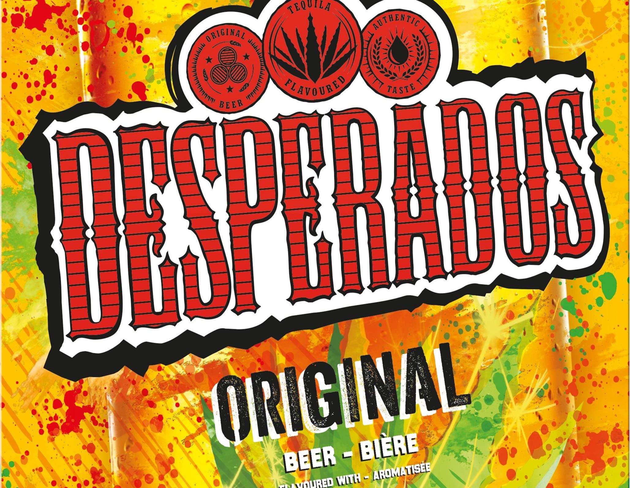 BigBazza Vintage Advertising Wall Tin Plaque 20x15cm - Pub Shed Bar Man Cave Home Bedroom Office Kitchen Gift Metal Sign - Retro Desperados Label Bottle Tequila Flavoured Beer Lager inspired