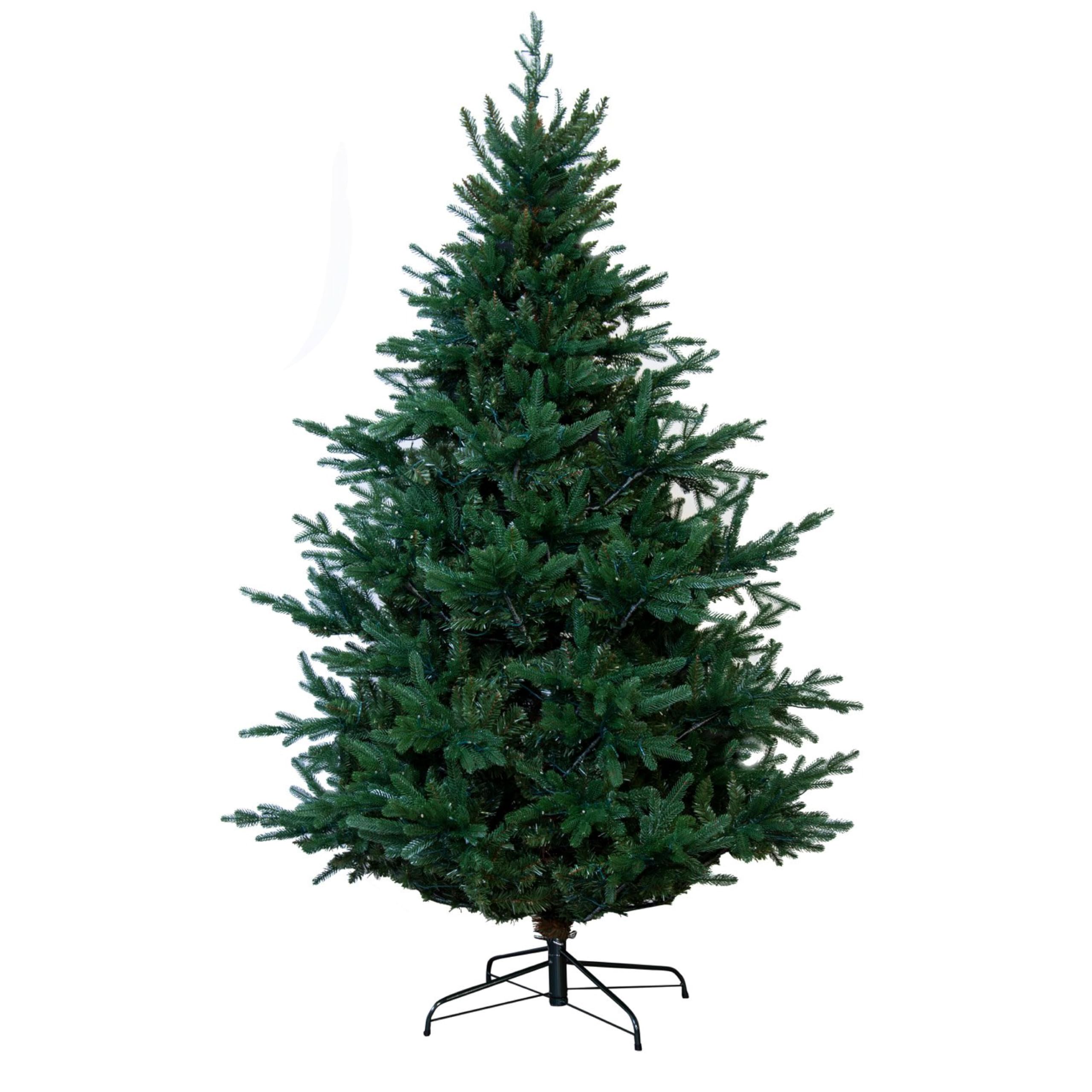 Christmas Tree World Dark Green | 8Ft Artificial Unlit Ultra Mountain Pine | Natural And Realistic Look With Bushy And Luxury Quality Pvc Tips | Easy To Assemble And Take Down | 160Cm Diameter