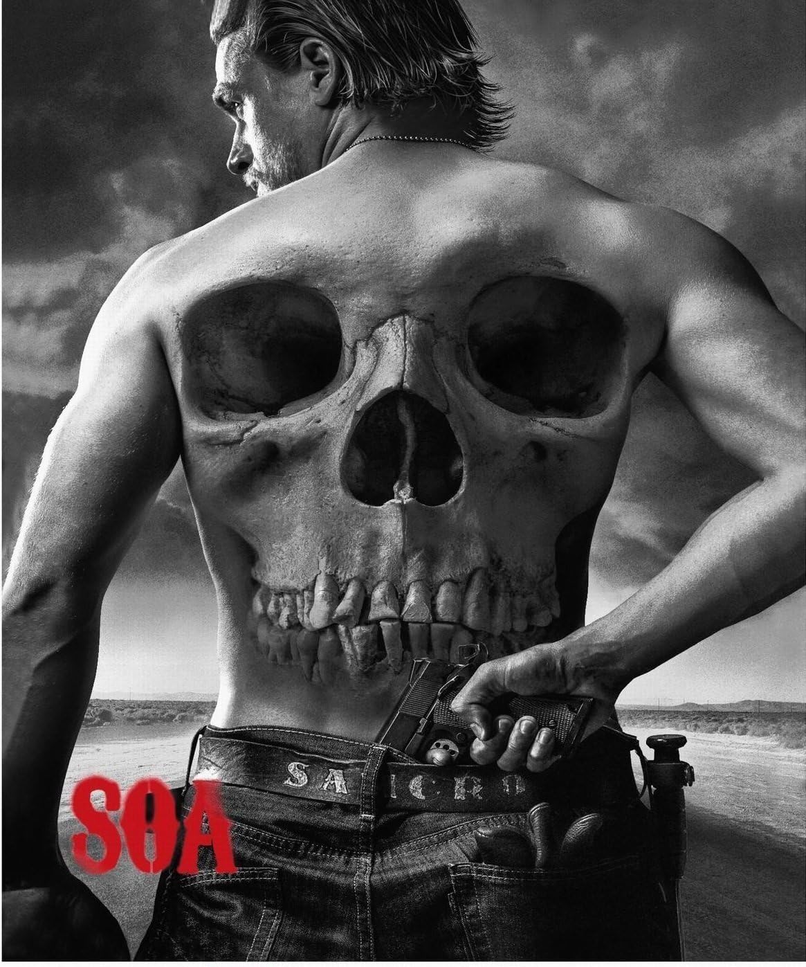 Sons of Anarchy Luxury Plush Throw Blanket JAX (Jackson Teller) with Sherpa Lining