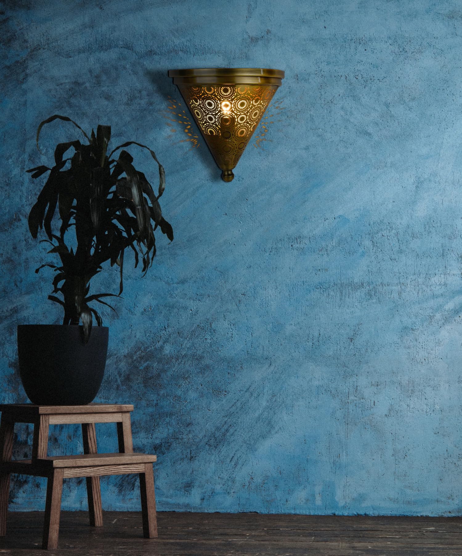 2er Set Orientalische Wandlampe Firas aus Metall gold antik 31 cm | Metall, Wandleuchte, Wanddeko