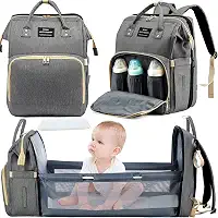mochila maternidade, Mochila de saco de fraldas de bebê com estação de troca para menino menina, mochila maternidade
